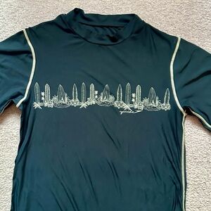 Kids Navy Speedo Rash Guard